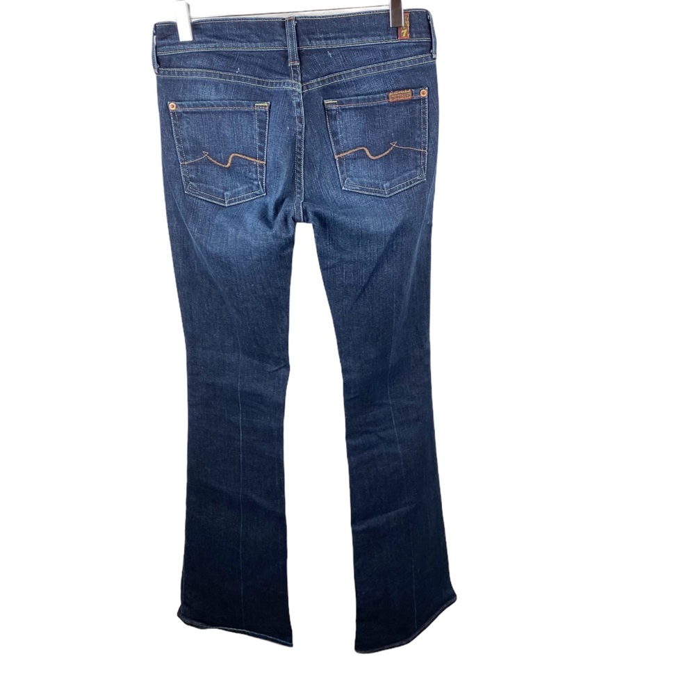 7 For All Mankind 7FAMK Vintage Flare Jeans Mid Rise Medium Wash Size 26 - Picture 8 of 9